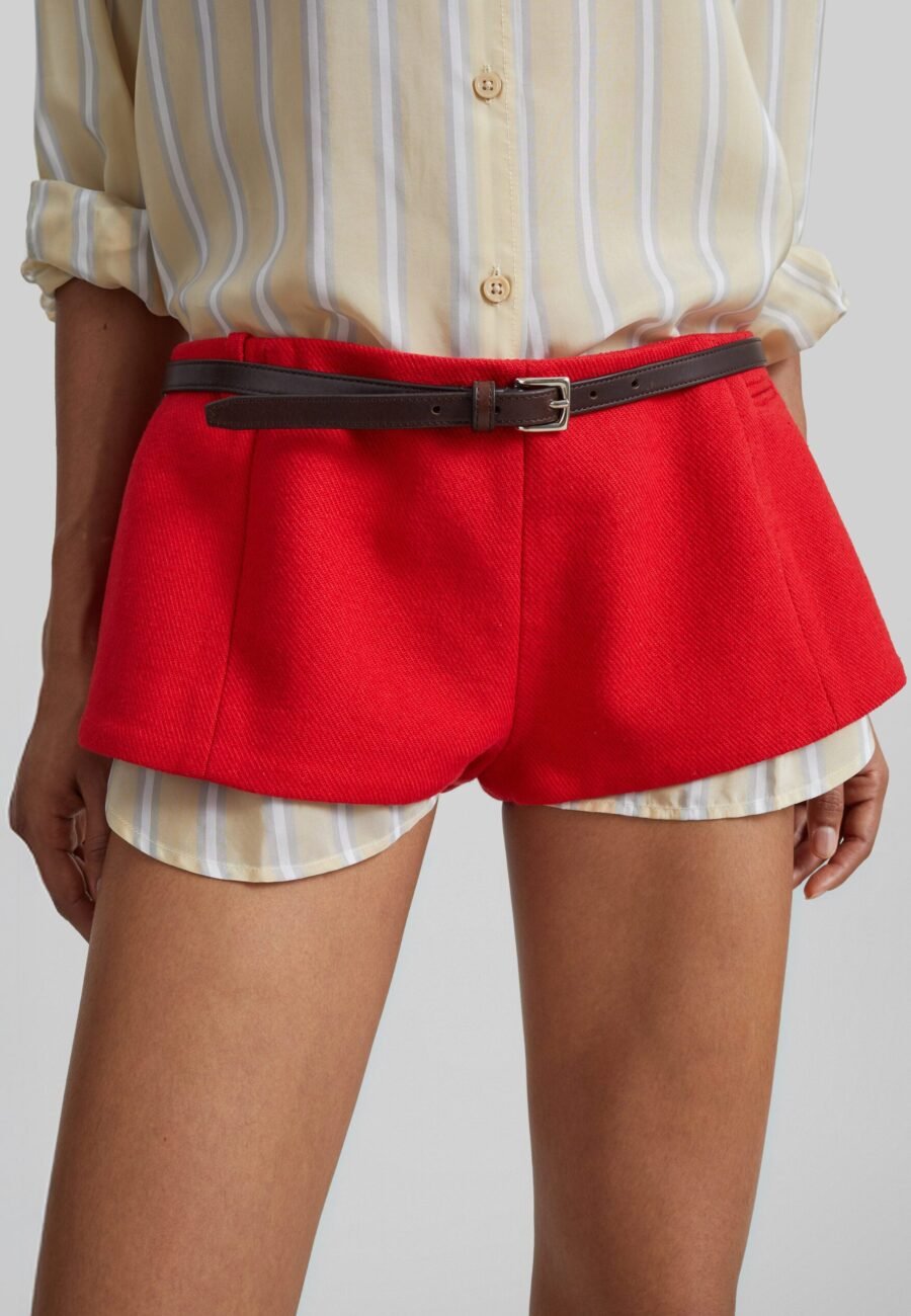 Christopher Esber Marnette Tailored Shorts - Carmine Red