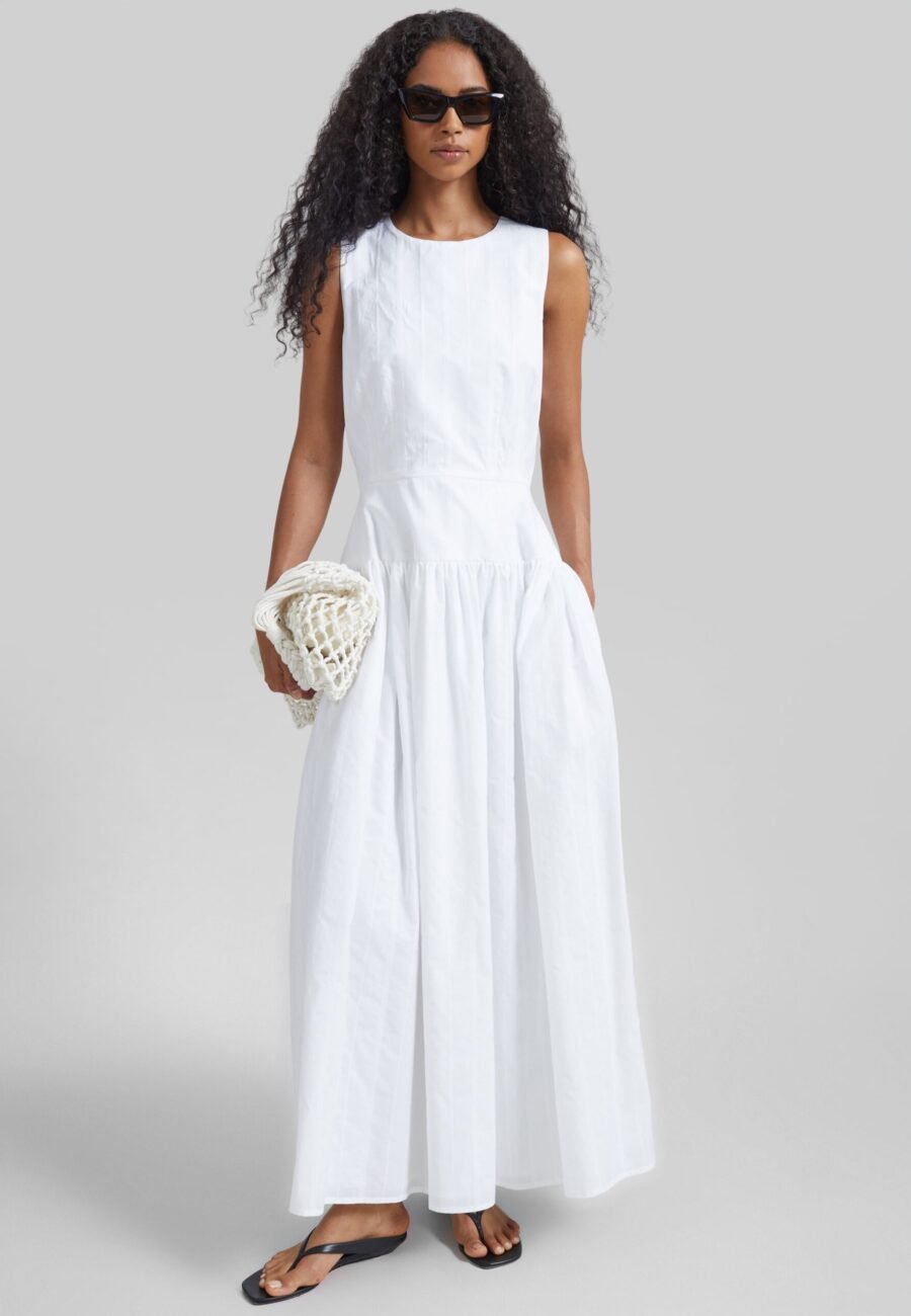 Loulou de Saison Ama Flared Dress - White