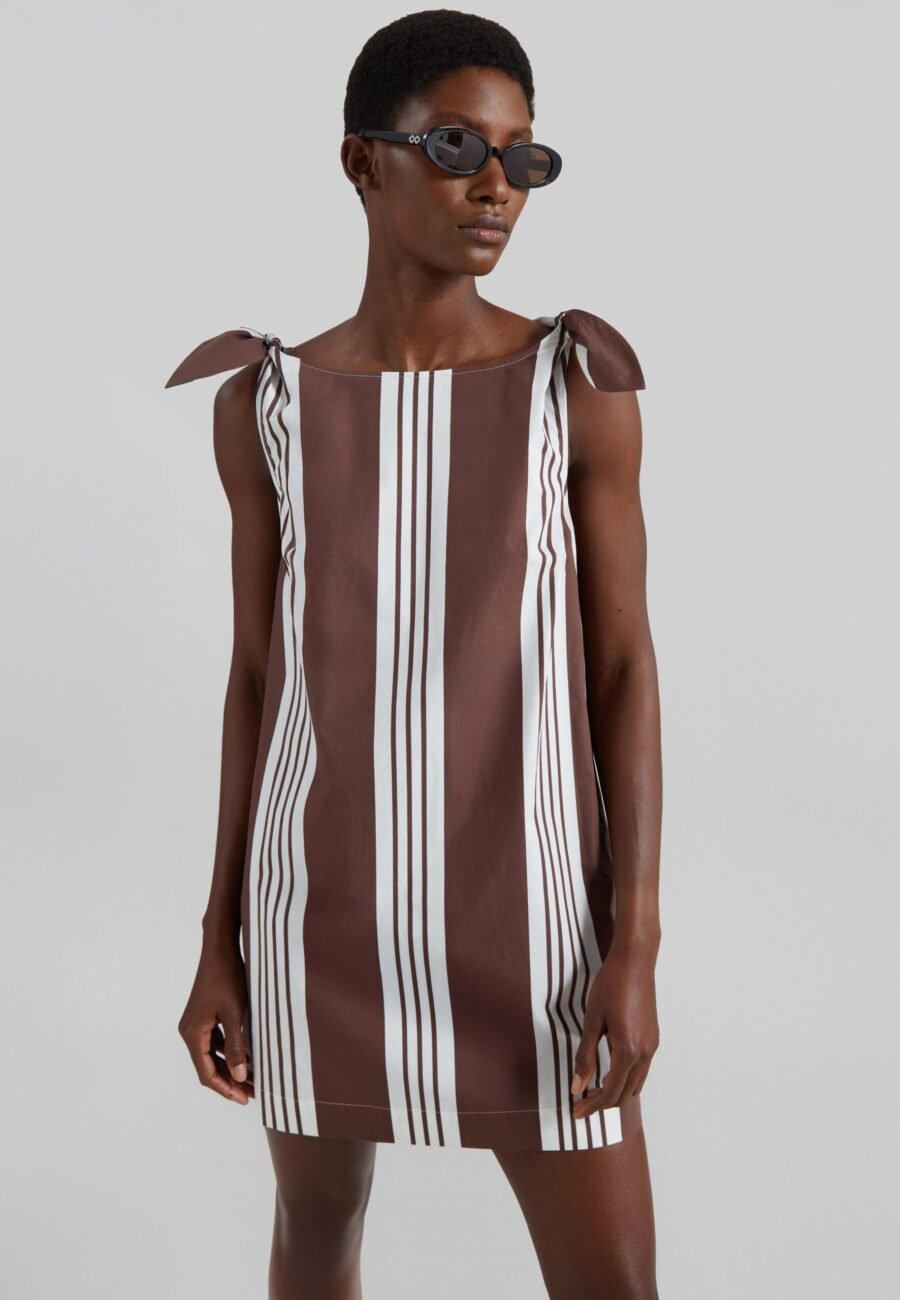 Posse Rosie Mini Dress - Choc Stripe